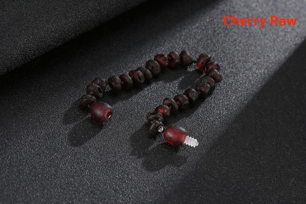 Baltic Amber Teething Bracelet/Anklet for Baby - Simple Package - 10 Colors - 4 Sizes - Lab Tested